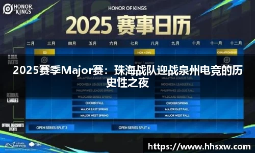 2025赛季Major赛：珠海战队迎战泉州电竞的历史性之夜